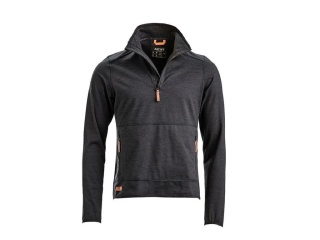 Pánska fleecová mikina, čierna XXL